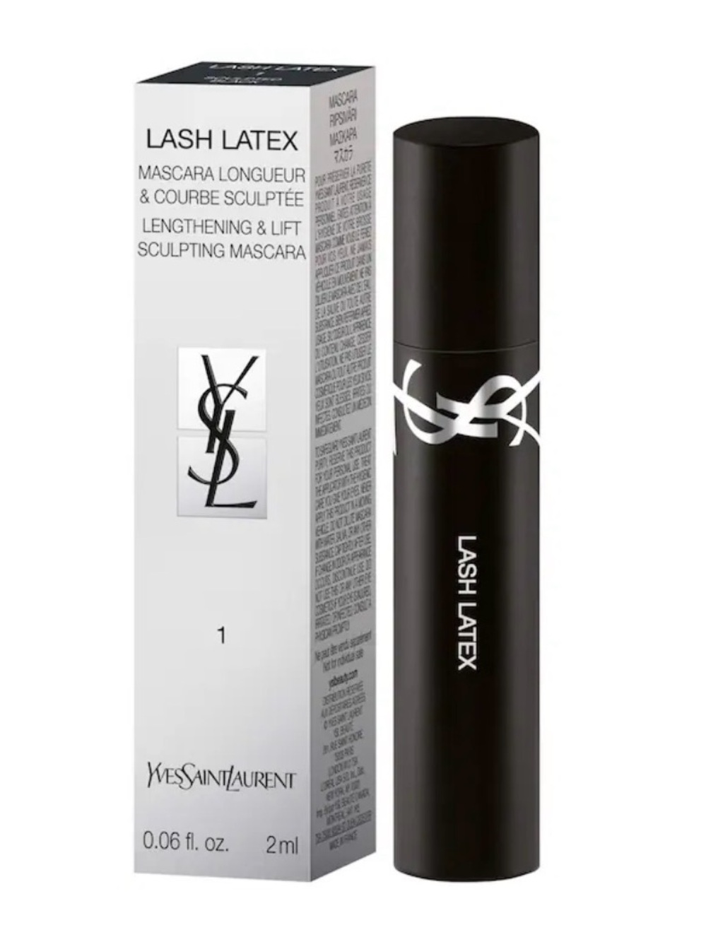 NEW Yves Saint Laurent mascara Deluxe mini Lash Latex-0.06 oz 2ml
